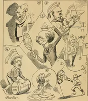 An illustration from Caricature politique au Canada = Free lance political caricature in Canada (1904)