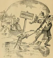 An illustration from Caricature politique au Canada = Free lance political caricature in Canada (1904)