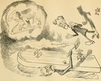 An illustration from Caricature politique au Canada = Free lance political caricature in Canada (1904)