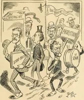 An illustration from Caricature politique au Canada = Free lance political caricature in Canada (1904)