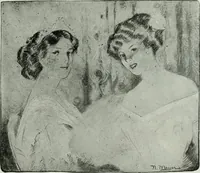 An illustration from Caricature; wit and humor of a nation in picture, song and story (1911)