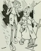 An illustration from Caricature; wit and humor of a nation in picture, song and story (1911)