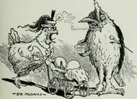 An illustration from Caricature; wit and humor of a nation in picture, song and story (1911)