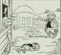 An illustration from Caricature; wit and humor of a nation in picture, song and story (1911)