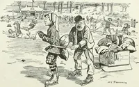 An illustration from Caricature; wit and humor of a nation in picture, song and story (1911)