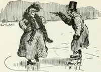 An illustration from Caricature; wit and humor of a nation in picture, song and story (1911)