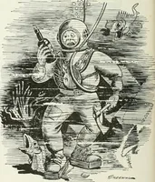 An illustration from Caricature; wit and humor of a nation in picture, song and story (1911)