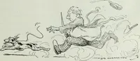 An illustration from Caricature; wit and humor of a nation in picture, song and story (1911)