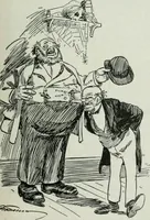 An illustration from Caricature; wit and humor of a nation in picture, song and story (1911)