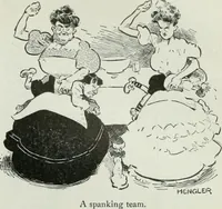 An illustration from Caricature; wit and humor of a nation in picture, song and story (1911)