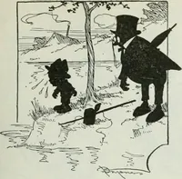 An illustration from Caricature; wit and humor of a nation in picture, song and story (1911)
