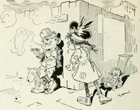 An illustration from Caricature; wit and humor of a nation in picture, song and story (1911)