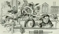 An illustration from Caricature; wit and humor of a nation in picture, song and story (1911)