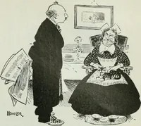 An illustration from Caricature; wit and humor of a nation in picture, song and story (1911)