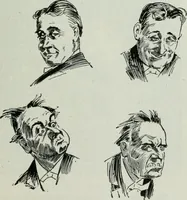 An illustration from Caricature; wit and humor of a nation in picture, song and story (1911)