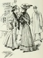 An illustration from Caricature; wit and humor of a nation in picture, song and story (1911)