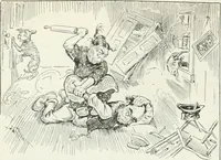 An illustration from Caricature; wit and humor of a nation in picture, song and story (1911)