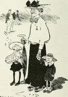 An illustration from Caricature; wit and humor of a nation in picture, song and story (1911)