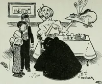 An illustration from Caricature; wit and humor of a nation in picture, song and story (1911)
