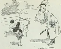 An illustration from Caricature; wit and humor of a nation in picture, song and story (1911)