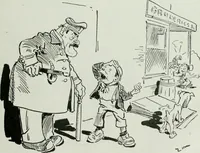 An illustration from Caricature; wit and humor of a nation in picture, song and story (1911)
