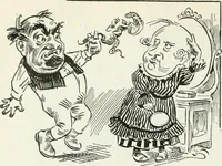 An illustration from Caricature; wit and humor of a nation in picture, song and story (1911)