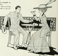 An illustration from Caricature; wit and humor of a nation in picture, song and story (1911)