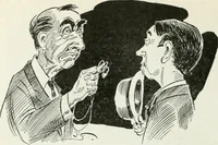 An illustration from Caricature; wit and humor of a nation in picture, song and story (1911)