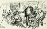 An illustration from Caricature; wit and humor of a nation in picture, song and story (1911)