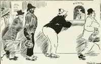 An illustration from Caricature; wit and humor of a nation in picture, song and story (1911)