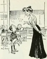 An illustration from Caricature; wit and humor of a nation in picture, song and story (1911)