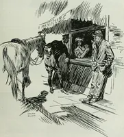 An illustration from Caricature; wit and humor of a nation in picture, song and story (1911)