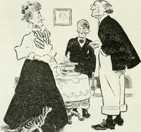 An illustration from Caricature; wit and humor of a nation in picture, song and story (1911)