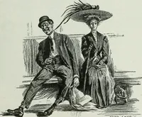 An illustration from Caricature; wit and humor of a nation in picture, song and story (1911)