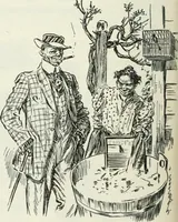 An illustration from Caricature; wit and humor of a nation in picture, song and story (1911)