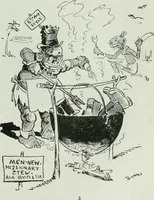 An illustration from Caricature; wit and humor of a nation in picture, song and story (1911)