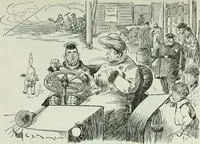 An illustration from Caricature; wit and humor of a nation in picture, song and story (1911)