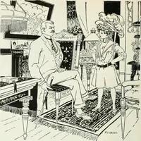 An illustration from Caricature; wit and humor of a nation in picture, song and story (1911)