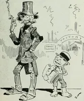 An illustration from Caricature; wit and humor of a nation in picture, song and story (1911)