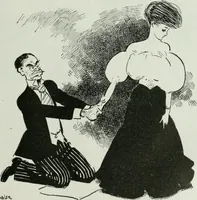An illustration from Caricature; wit and humor of a nation in picture, song and story (1911)