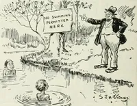 An illustration from Caricature; wit and humor of a nation in picture, song and story (1911)
