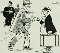 An illustration from Caricature; wit and humor of a nation in picture, song and story (1911)
