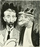 An illustration from Caricature; wit and humor of a nation in picture, song and story (1911)
