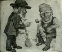 An illustration from Caricature; wit and humor of a nation in picture, song and story (1911)