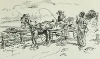 An illustration from Caricature; wit and humor of a nation in picture, song and story (1911)