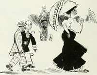 An illustration from Caricature; wit and humor of a nation in picture, song and story (1911)
