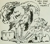 An illustration from Caricature; wit and humor of a nation in picture, song and story (1911)