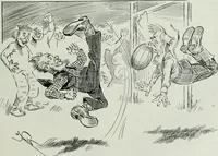 An illustration from Caricature; wit and humor of a nation in picture, song and story (1911)