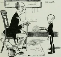 An illustration from Caricature; wit and humor of a nation in picture, song and story (1911)
