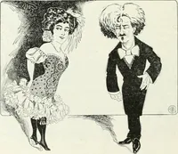 An illustration from Caricature; wit and humor of a nation in picture, song and story (1911)
